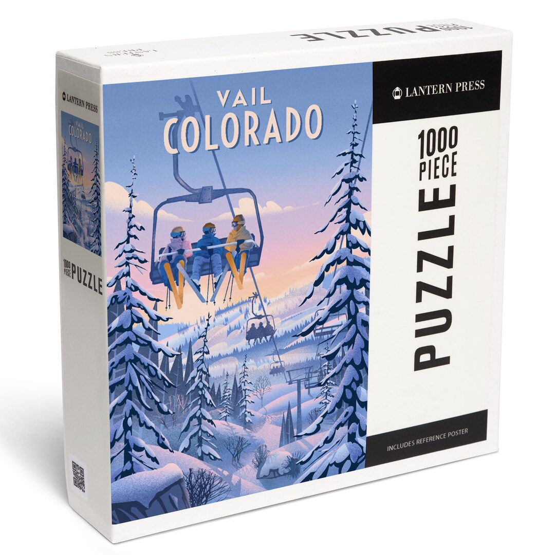 Puzzle, Vail, Colorado, Chill on the Uphill, Ski Lift, 1000 Pieces