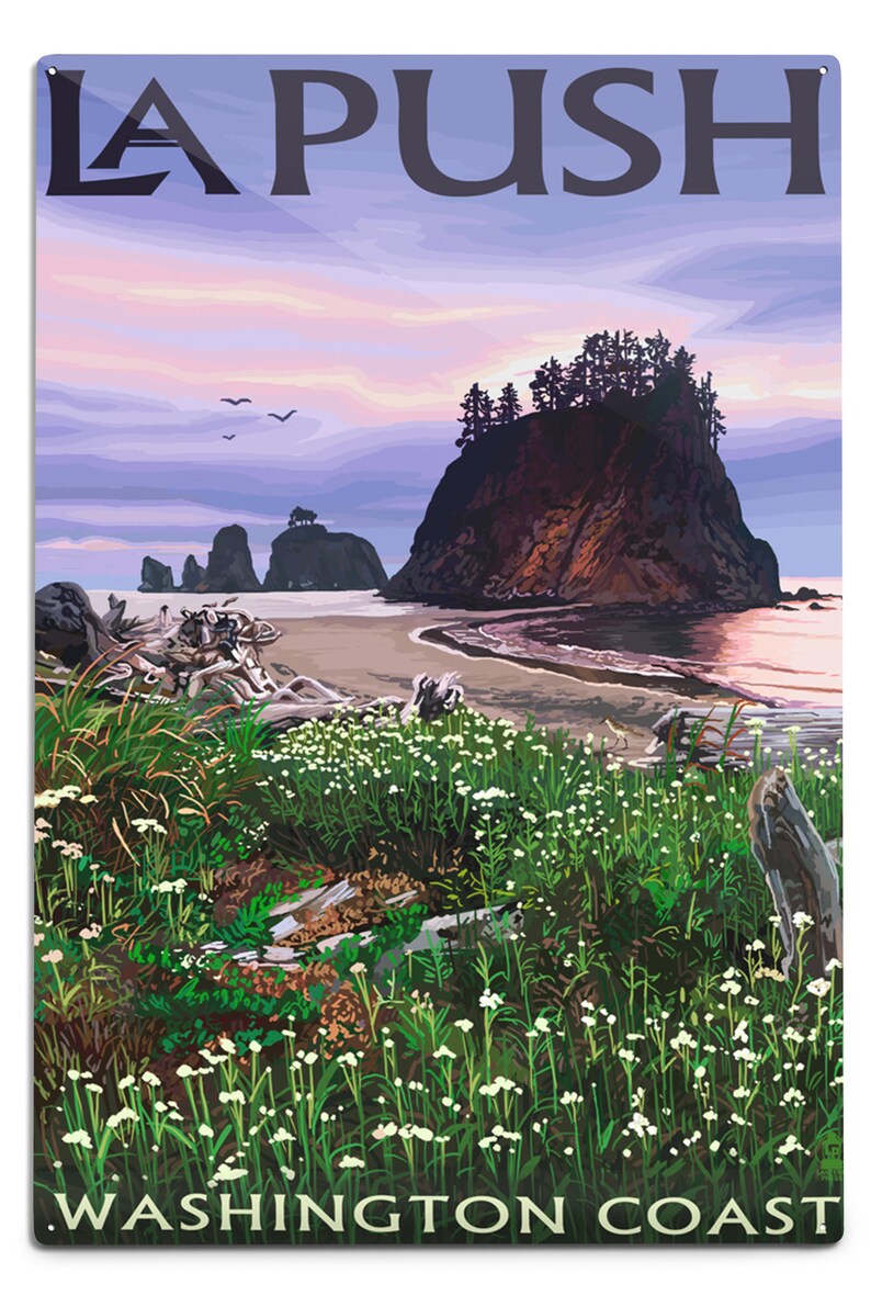 Prints Signs La Push Washington Coast Unique Metal Art Etsy