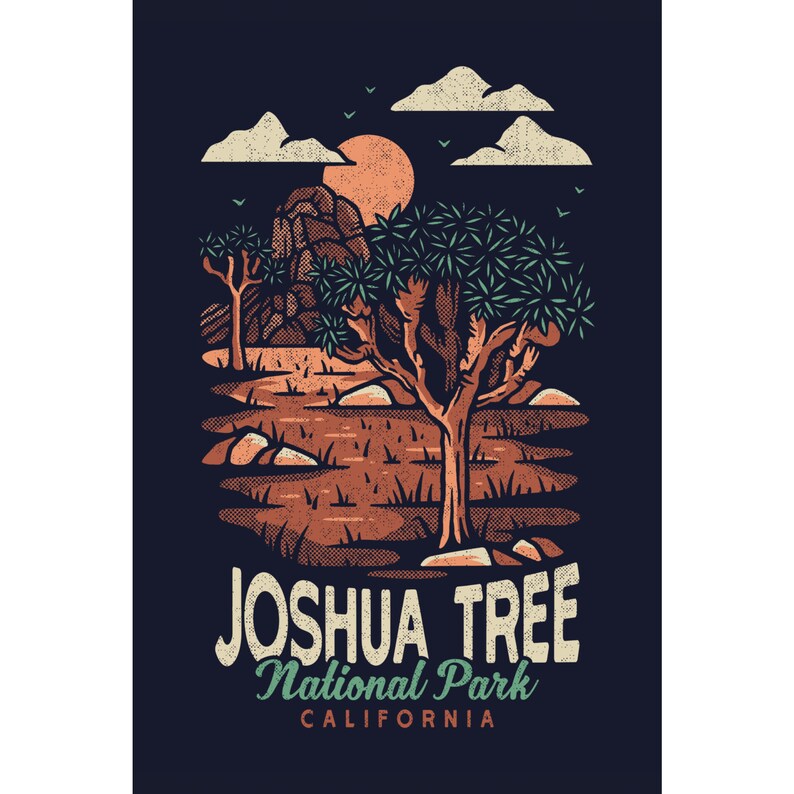 Metal Art Joshua Tree National Park California Distressed Etsy