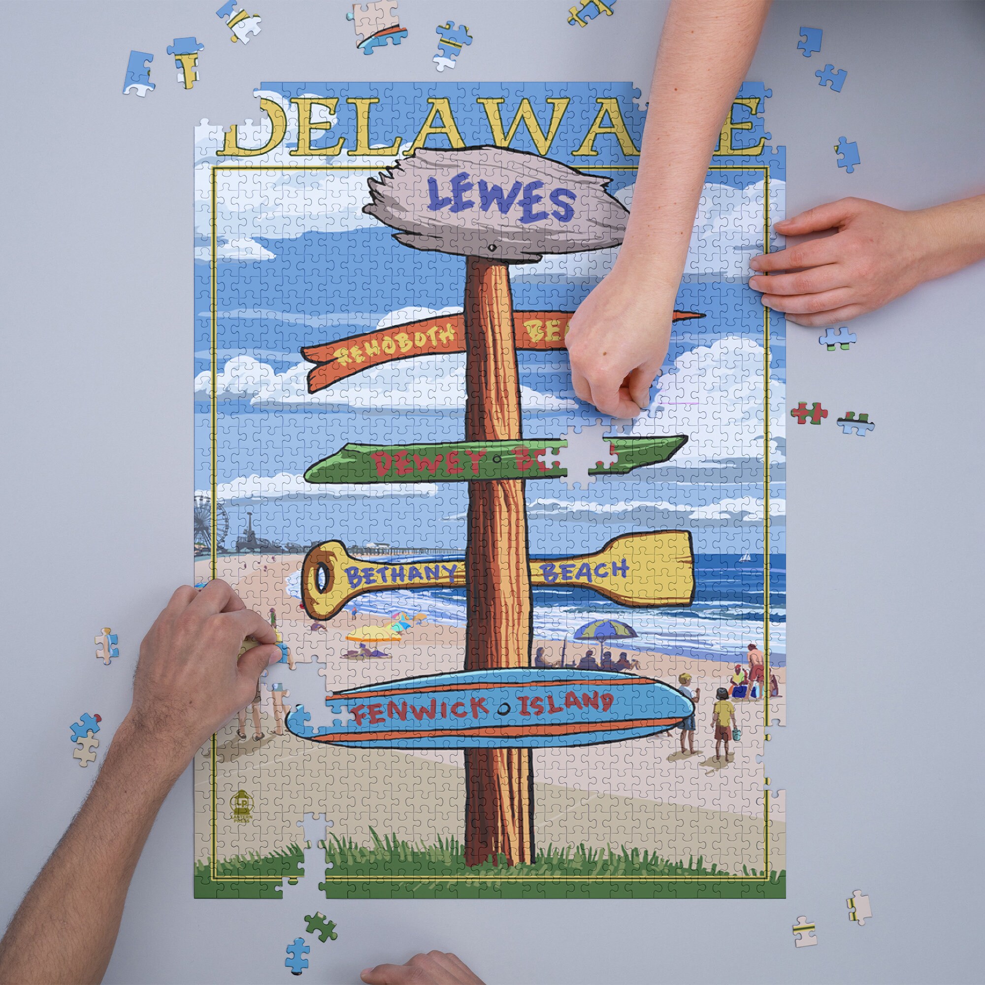 Puzzle Lewes Delaware Destinations Sign 1000 Pieces Etsy UK
