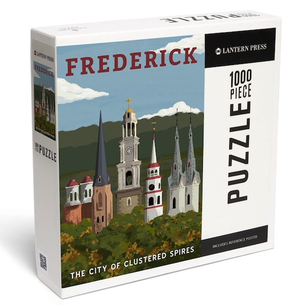 Puzzle, Frederick, Maryland, City of Clustered Spires, 1000 Pieces, Unique Jigsaw, Family, Adults