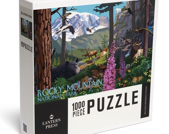 Puzzle, Rocky Mountain National Park, Colorado, Wildlife Utopia, 1000 Pieces, Unique Jigsaw, Family, Adults