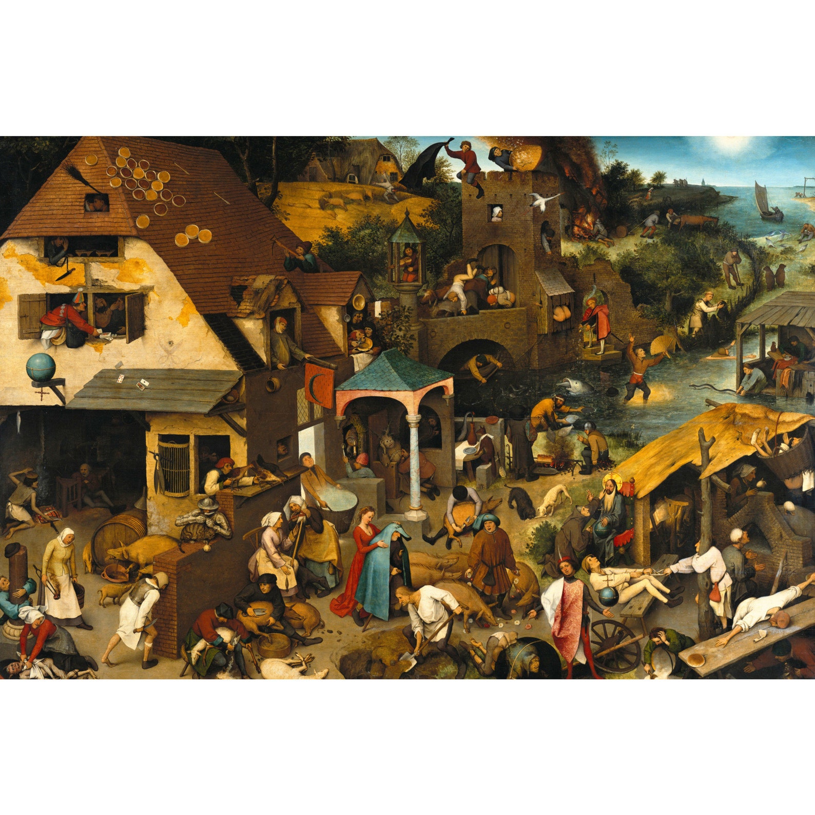 Netherlandish Proverbs Artist Pieter Bruegel the Elder c