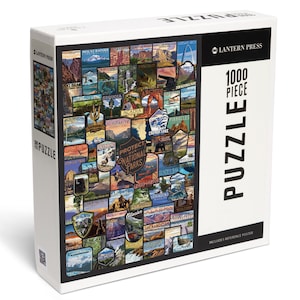 Puzzle, Protect Our National Parks, Collage, 1000 Pieces, Unique Jigsaw, Family, Adults