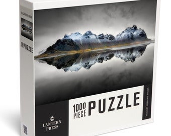 Puzzle, Vesturhorn, Iceland, Reflection, 1000 Pieces, Unique Jigsaw, Family, Adults