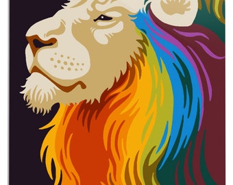 Prints Signs Gay Pride Lion Unique Metal Art Posters - Etsy Prints Signs Gay Pride Lion Unique Metal Art Posters - Etsy