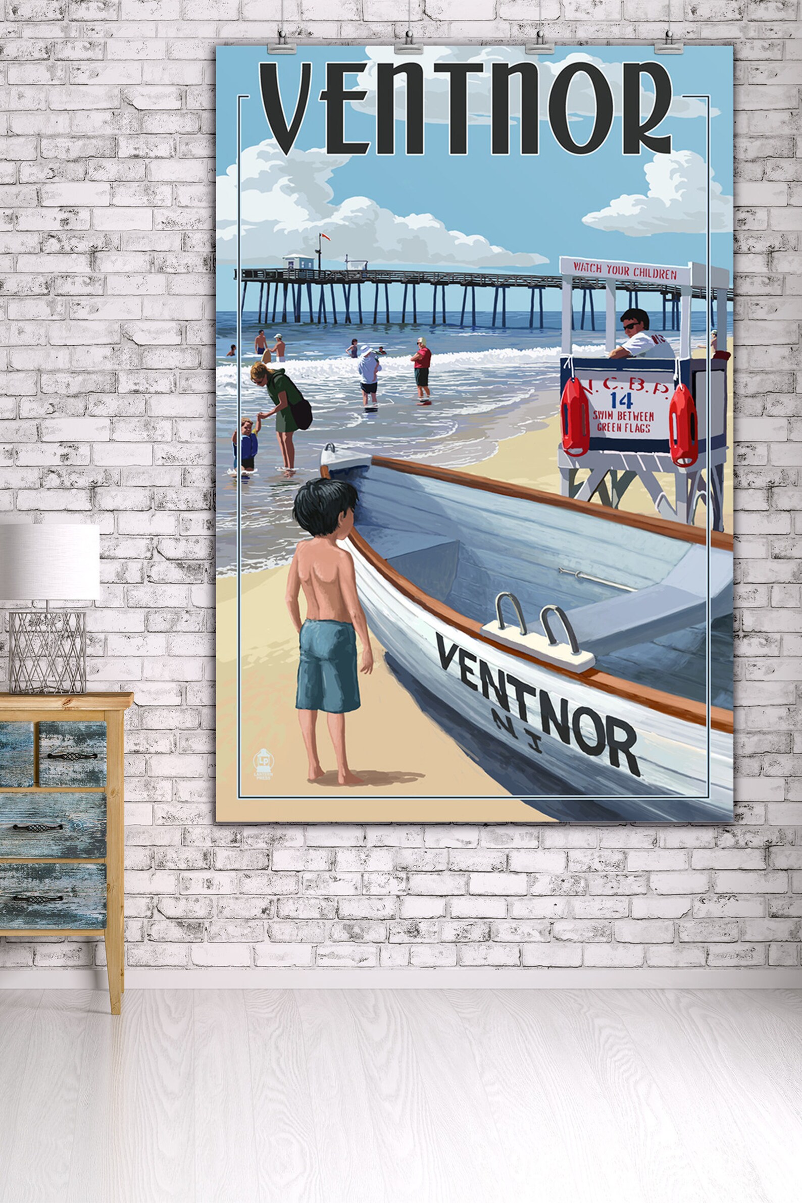 Prints Signs Ventnor New Jersey Lifeguard Stand Unique Etsy