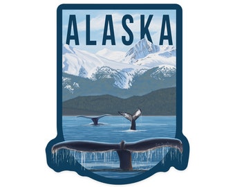 thumbnail image 2 of Steam Humpback Whale Clear Vnyl Stcker – Artoft 2 of 11