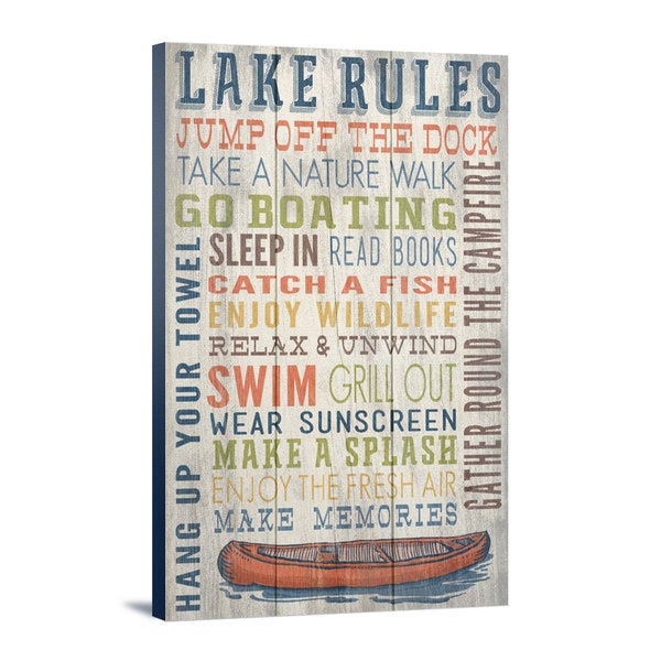 Lake Rules - Etsy