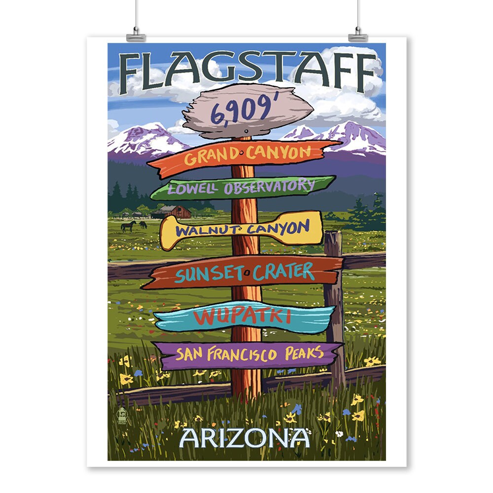 Prints Signs Flagstaff Arizona Destination Signpost Etsy Singapore