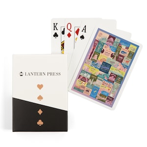 Playing Cards, Explore Our National Parks and Monuments, Pastel, 52 Card Deck with Jokers in Box, Unique Art