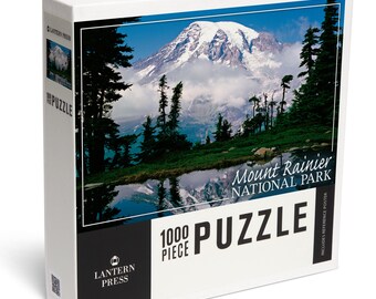 Puzzle, Mount Rainier National Park, Reflection Lake, 1000 Pieces, Unique Jigsaw, Family, Adults