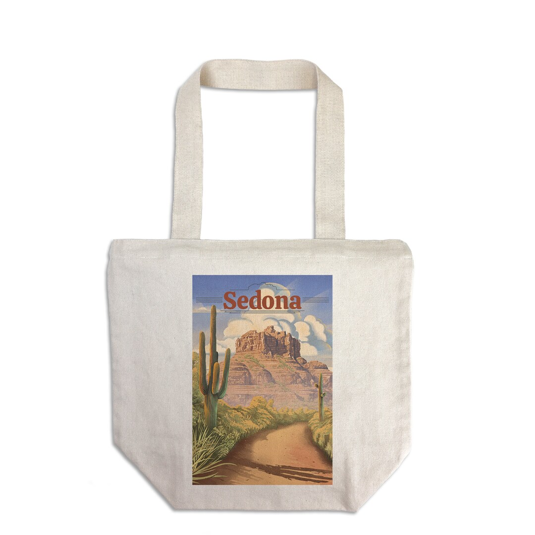 Tote Bag Sedona Arizona Bell Rock Lithograph Lantern Press - Etsy