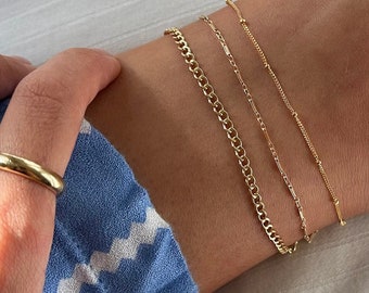 Ultimate Chain Anklets | Pearl Anklet, Gold Ankle Bracelet, Dainty Anklet, Summer Jewelry, Boho Ankle Bracelets