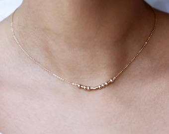 Morse code necklace / Personalized Secret code necklace / Secret message jewelry- Sisters, Graduation, Bridesmaid personalized gifts for her