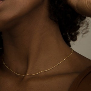 Two tone Satellite Beaded Necklace