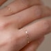 Chain Ring / Dainty 14k Gold Soft Ring / 14k Solid Gold Dapped Chain ...