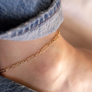 Gold Anklet for Women / Long and Short Chain Anklet