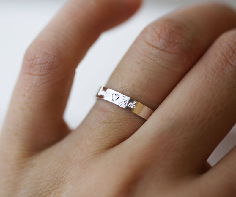 Personalized Rings / Ring With Custom Engraved / Inside - Etsy