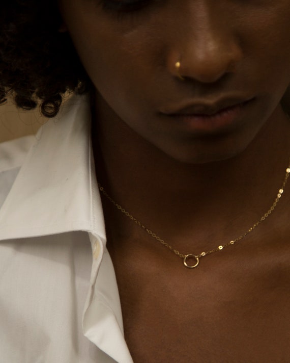 E and E PROJECT/14Kゴールドハローサークルチャームネックレス glitter_chain.jpg?crop=center&