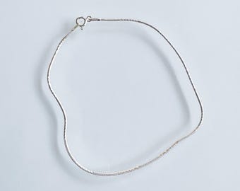 Snake Chain Anklet Sterling silver