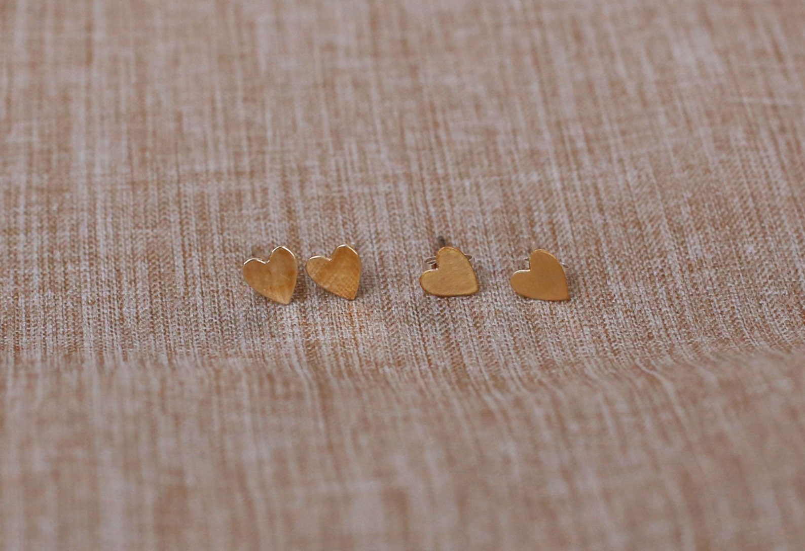 Gold Heart Earrings Gold Filled Heart Earrings// Dainty and - Etsy