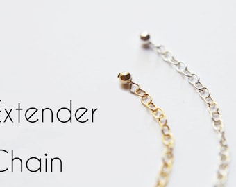 Extender Chain - ADD ON Sterling silver and Gold filled extender