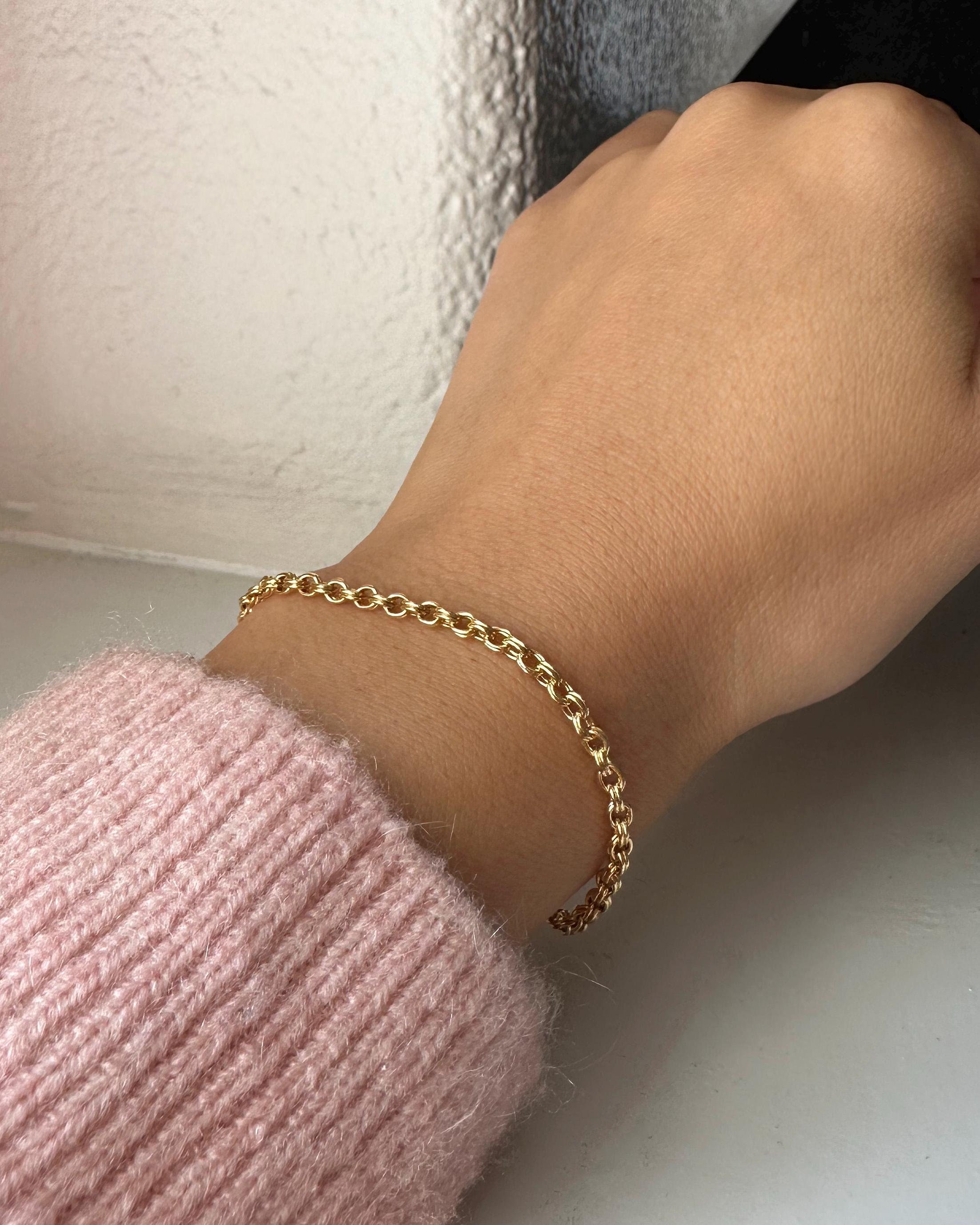 DOUBLE CC GOLD BRACELET