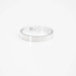 Secret message wedding band in Sterling Silver/ Personalized message ring Inside engraved Ring Customizable Ring image 4