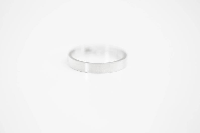 Secret message wedding band in Sterling Silver/ Personalized message ring Inside engraved Ring Customizable Ring image 4