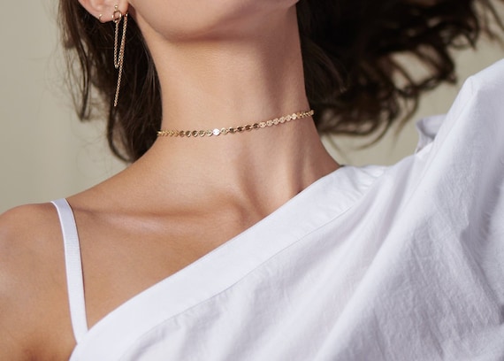 Coin Tattoo Choker Necklace - Shop For Coin Tattoo Choker Necklace Online