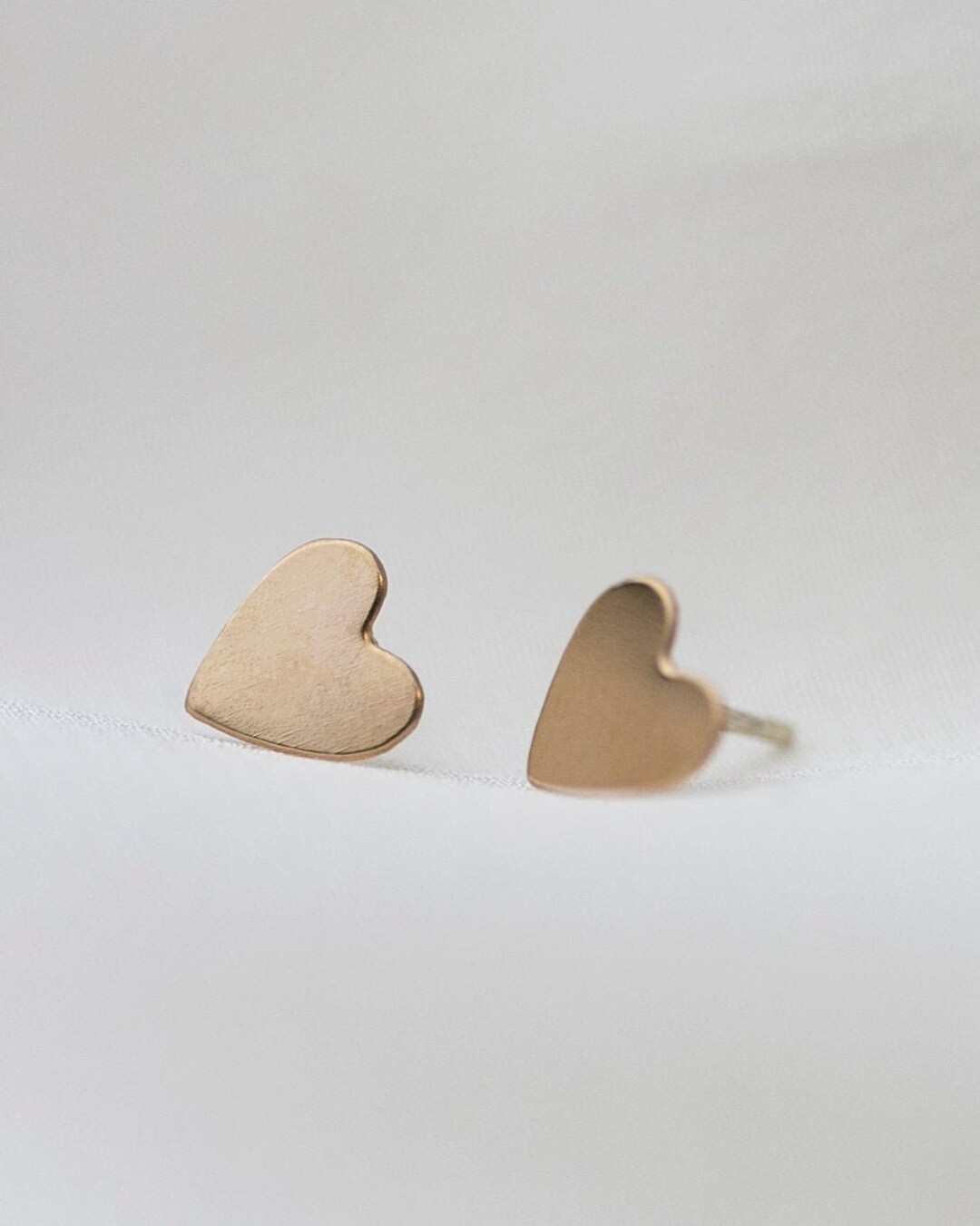 Gold Heart Earrings Gold Filled Heart Earrings// Dainty and Small Stud ...