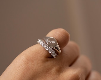 Siegelring, Siegelring für den kleinen Finger, Siegelring für den kleinen Finger, personalisierter Schmuck, Geburtstagsgeschenk, Abschlussgeschenk