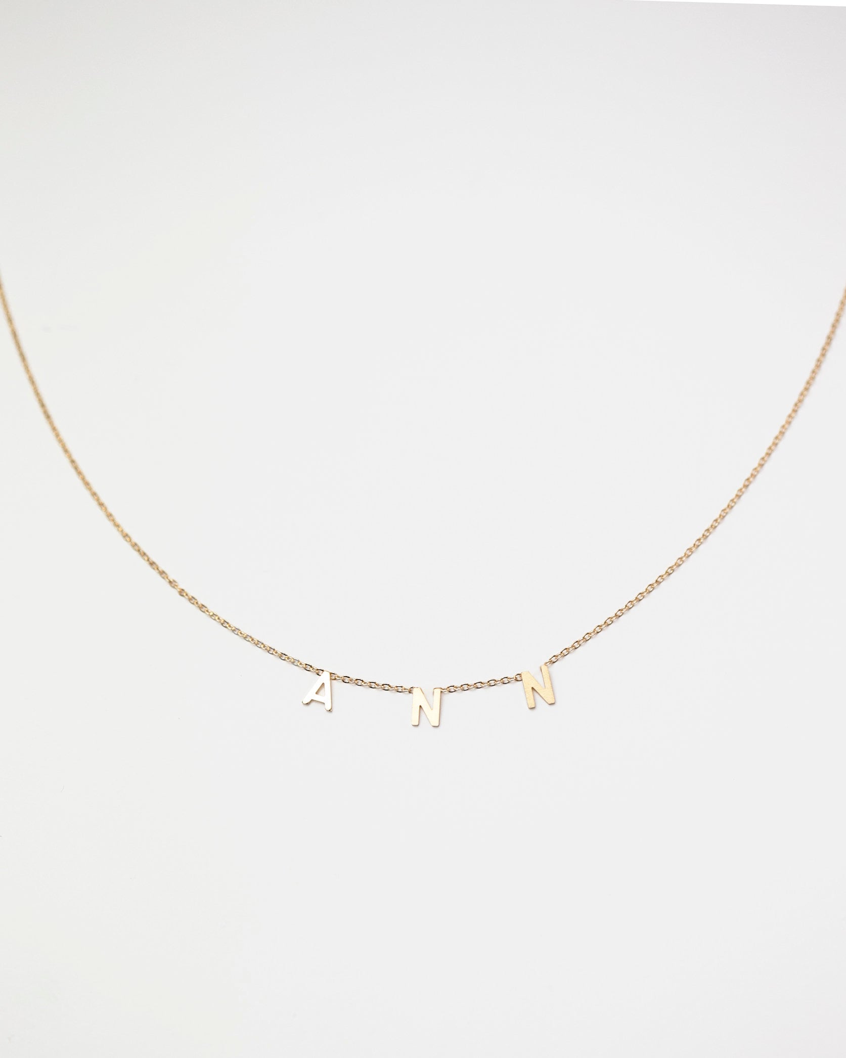 Name necklace gold individual letters Clearance