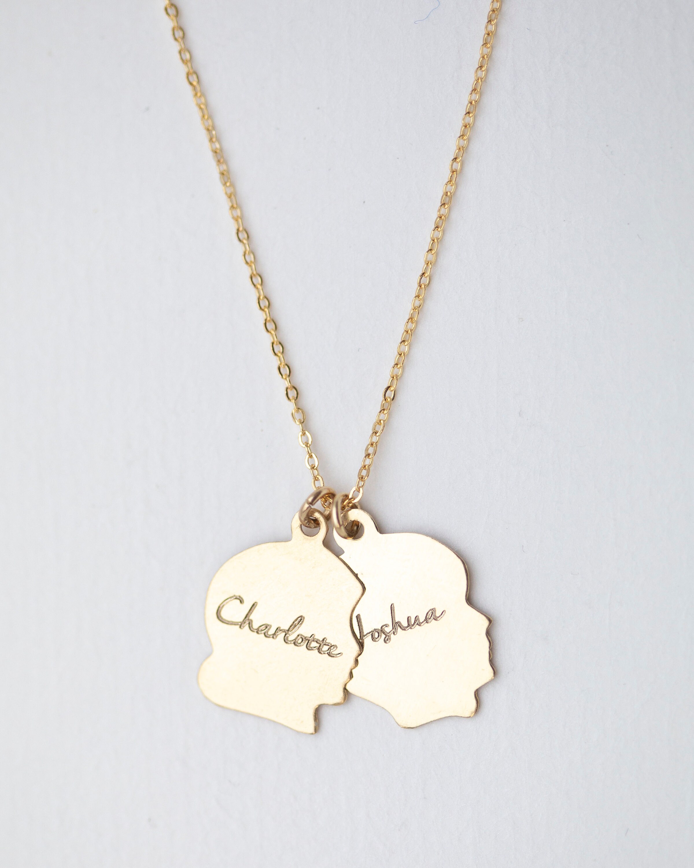 Boy Girl Pendant Name Necklace Customized Birthstone Jewelry Gift