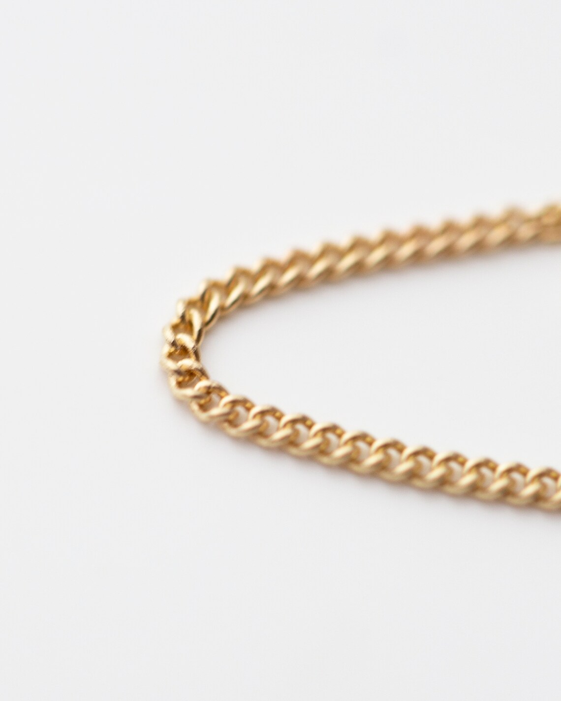 Dainty Curb Chain Ring in 14k Gold 14k Dainty Chain Ring | Etsy