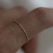 14k Dainty Chain Ring / Super Dainty Link Chain Ring / Barely There ...