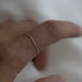 14k Dainty Chain Ring / Super Dainty Link Chain Ring / Barely There ...
