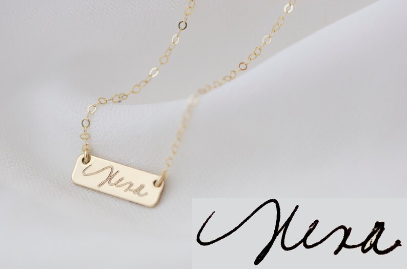 mothers day bar necklace
