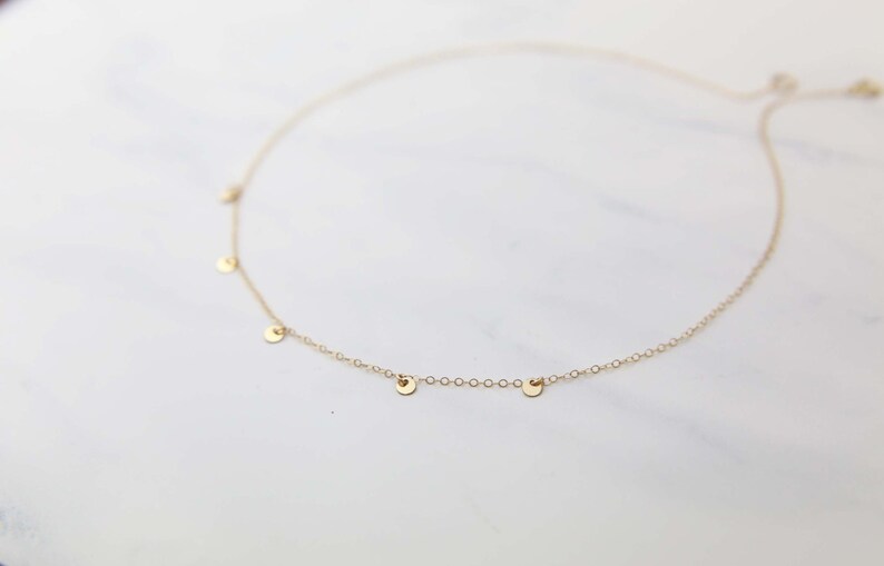 disc dangle necklace