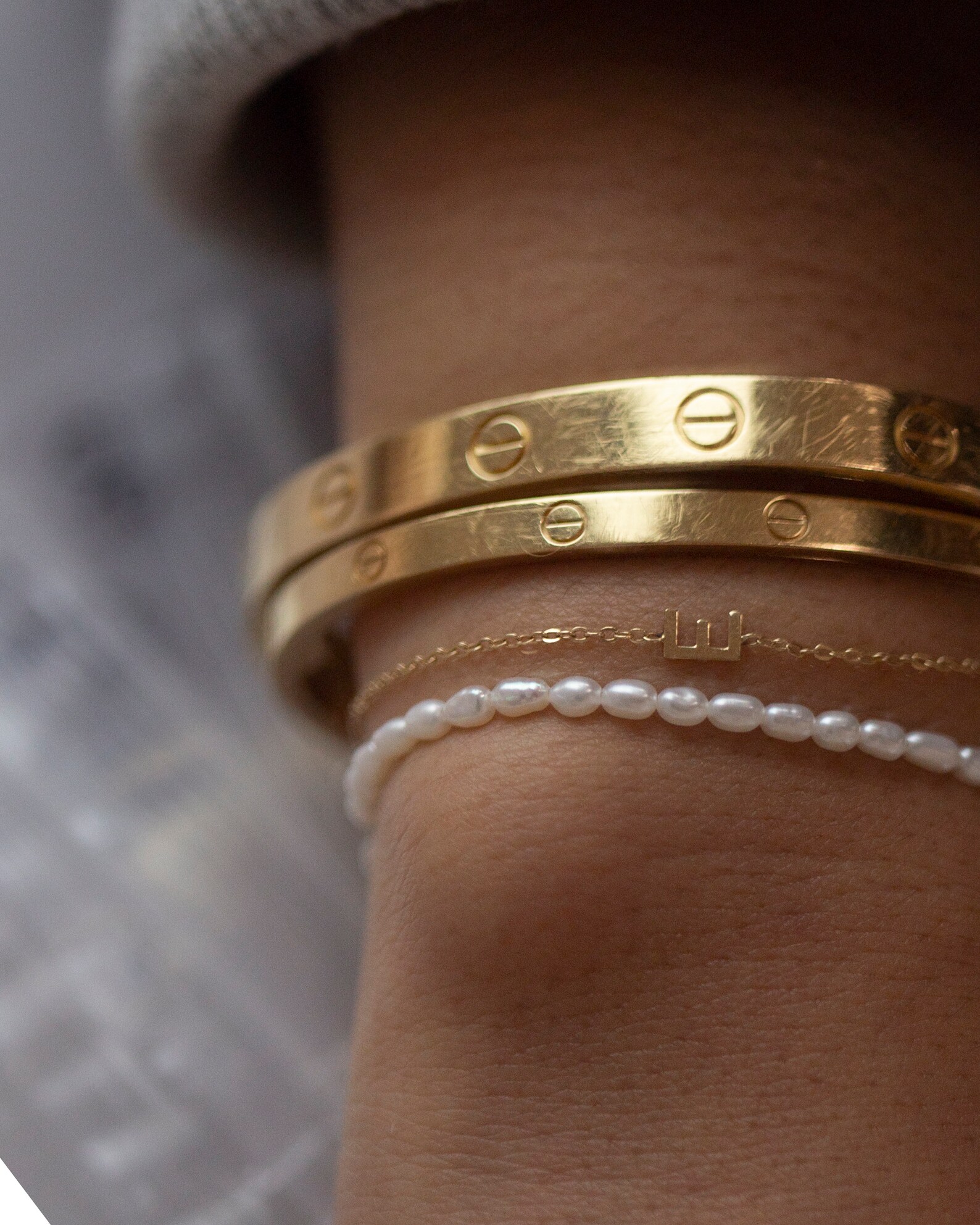 Genuine Baby Pearl Bracelet / Pearl Comfort Stretchy Bracelet Etsy