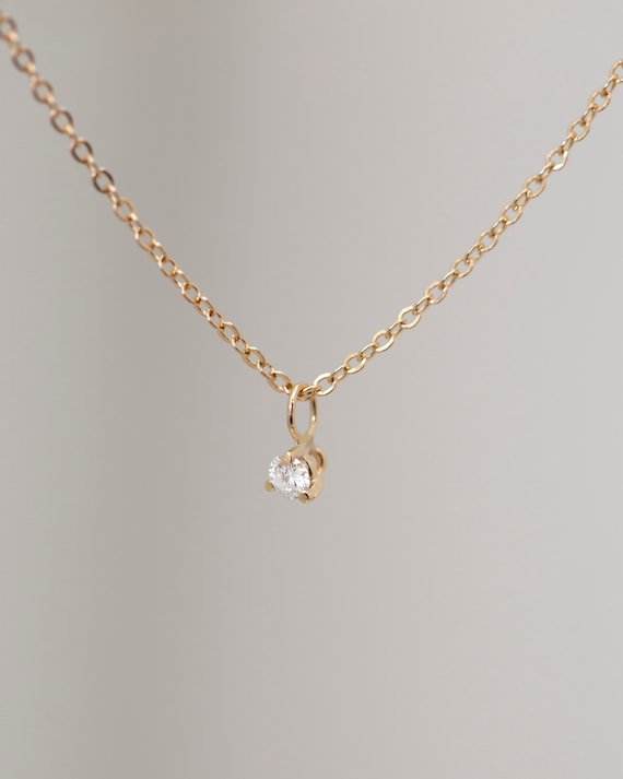 Baby diamond hotsell necklace