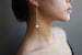 Pearl Dangle Threader earring // Bridal Earring // Perfect Gift for Her // Long Chain Earrings // June's birthstone: pearl 