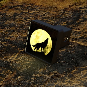 Wolf Moon Illuminated LED Hitch Cover Light
