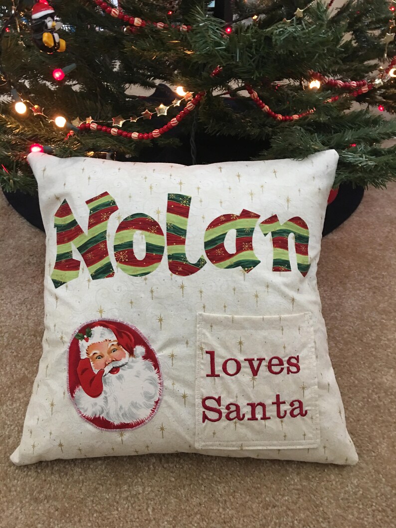 Personalized Letter to Santa complete pillow | Etsy