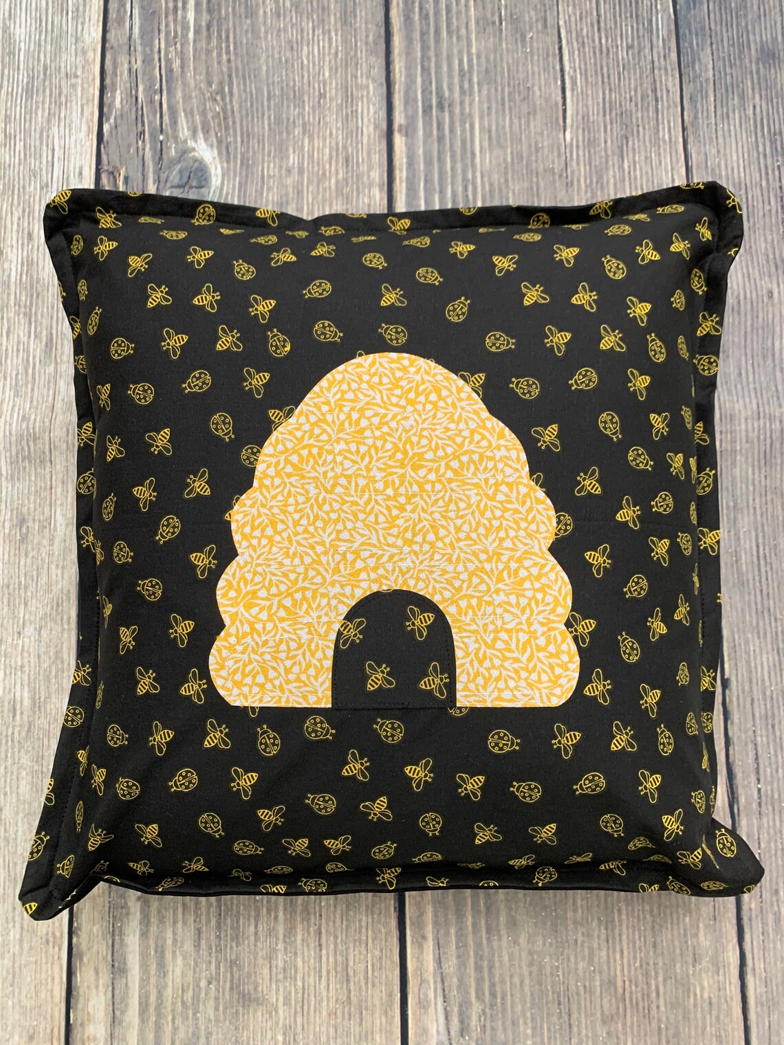 Bee Pillows-beehive Pillows-bees and Ladybugs - Etsy