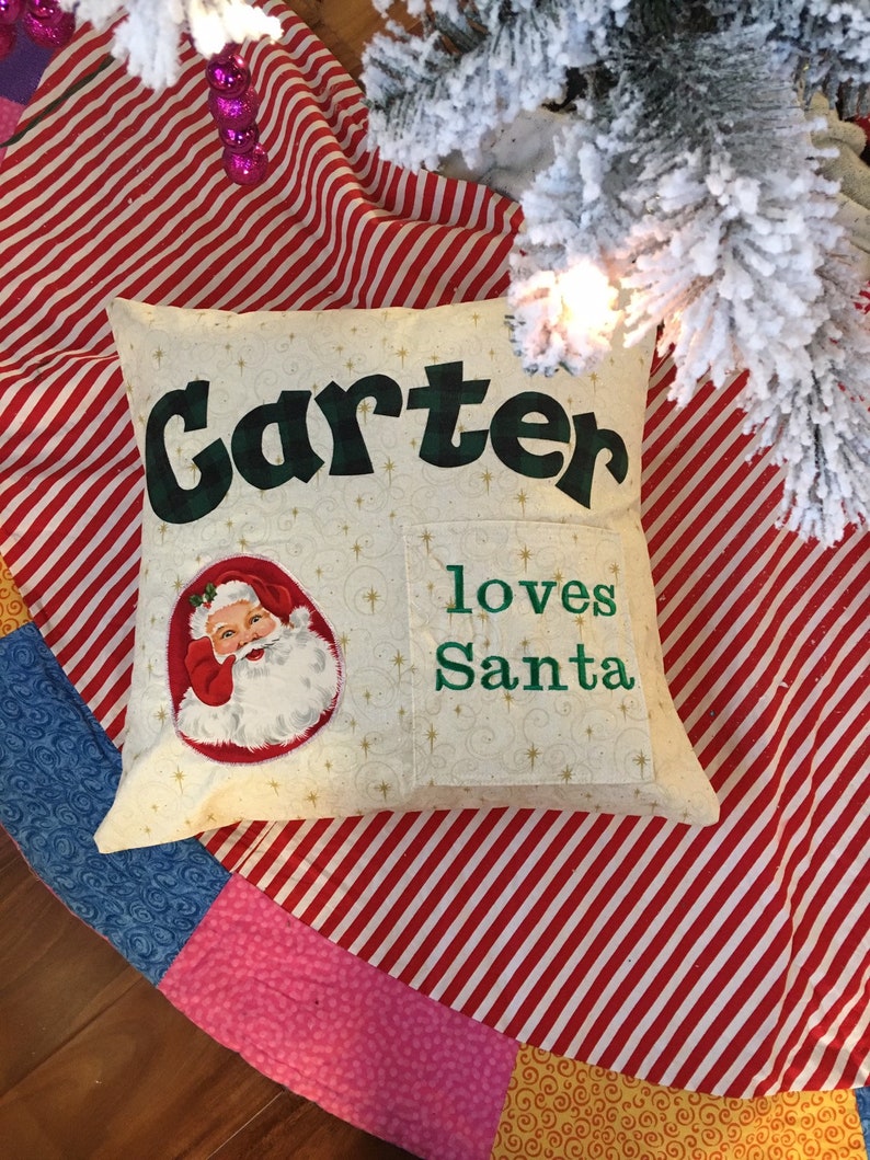 Personalized Letter to Santa complete pillow | Etsy