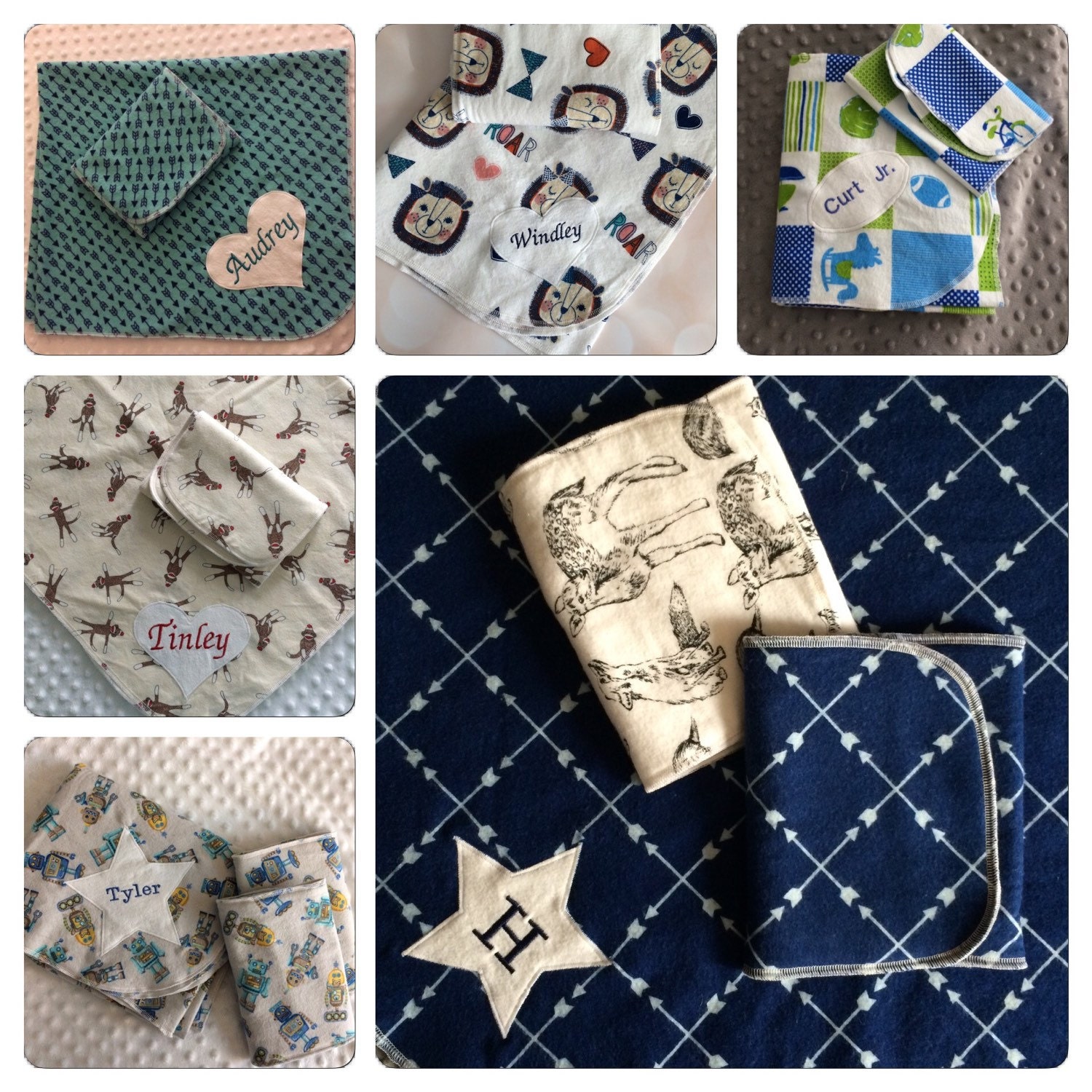 Receiving blanket sets Over sized handmade flannel receiving Etsy