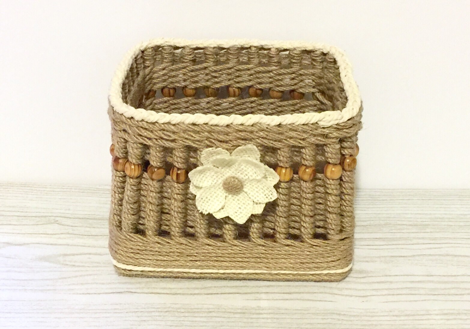 Rope Basket Woven Basket Cotton Rope Basket Jute Basket Eco Friendly ...