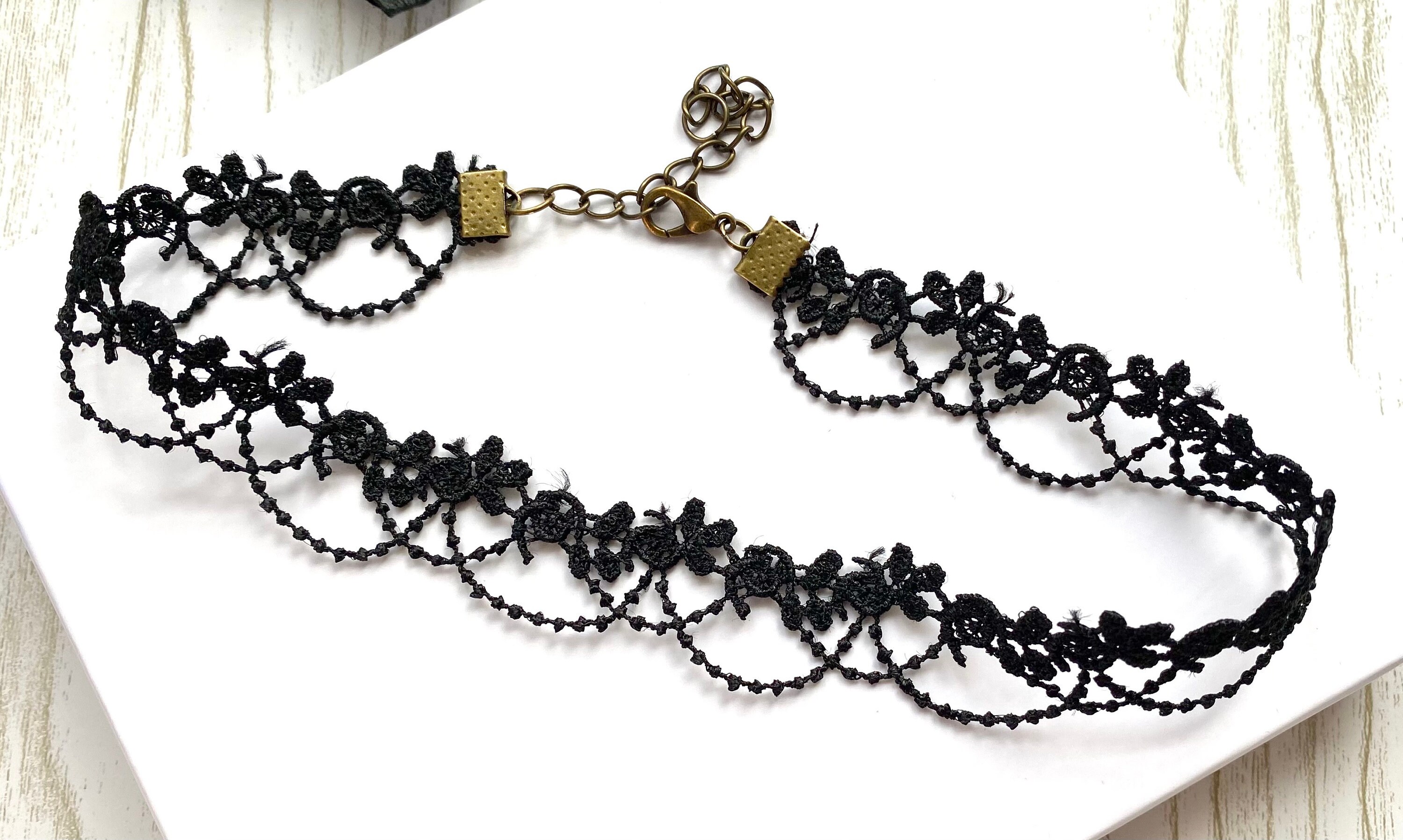 Black Lace Choker - Gothic Victorian Collar - Etsy